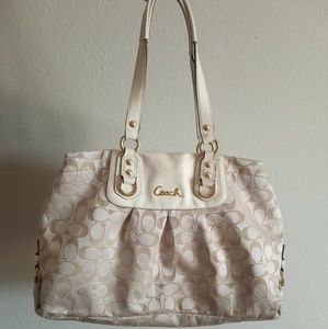 Coach Ashley signature sateen bag